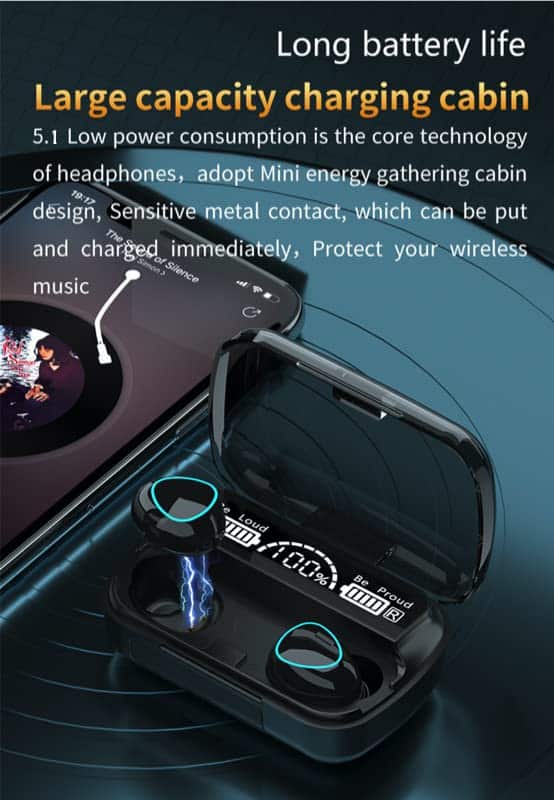 M10 TWS Wireless Earbuds with Charging Power Bank & LED Display 3D Touch Bluetooth Headset newest - Image 5