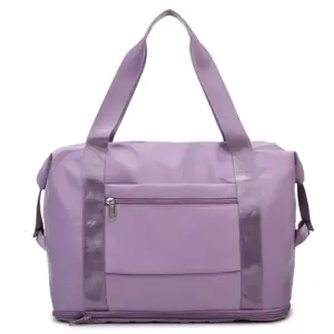 Folding Travel Bag women Shoulder Bags Large Capacity Foldable Women Travel bag ( random colors) (Im)