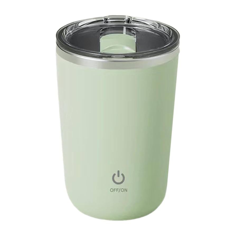 Rechargeable Stirring Mug Electric Mixing Cup for Protein Drinks Hot Chocolate Green - Image 2