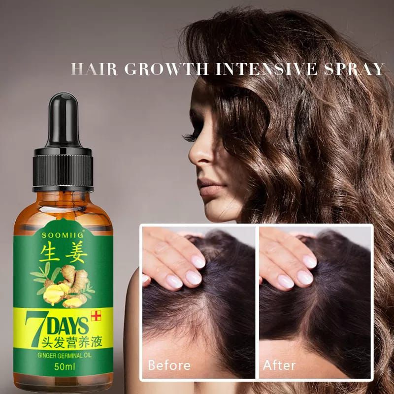 7 Day Ginger Germinal Oil Hair Nutrient Solution Hair Growth Essence Liquid Fast Natural Hair Loss Treatment Hair Care - Image 2
