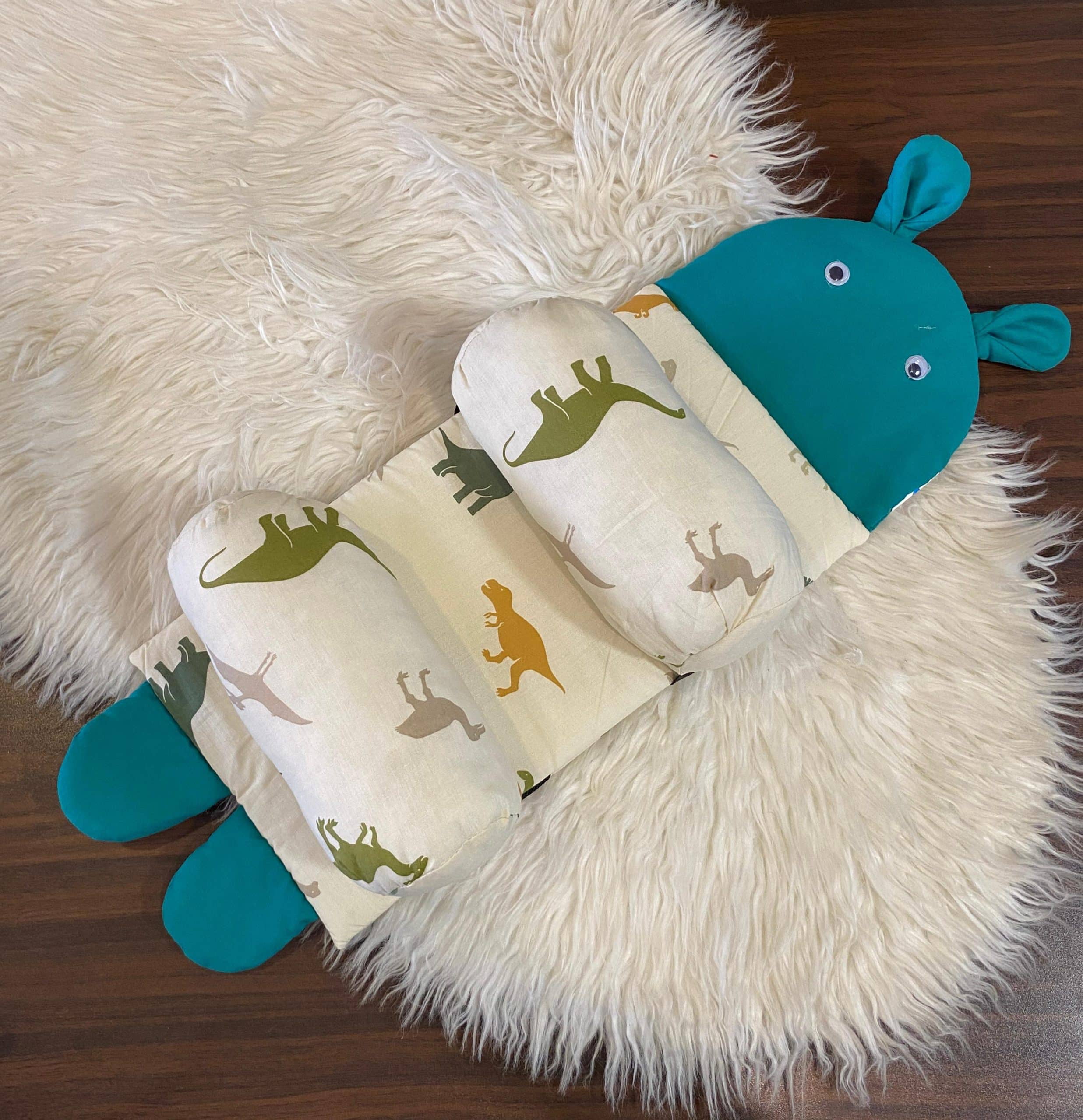 Soft Head Shaping Newborn Pillow For Flat Head Prevention, Breathable & Portable Infant Cushion - Image 3