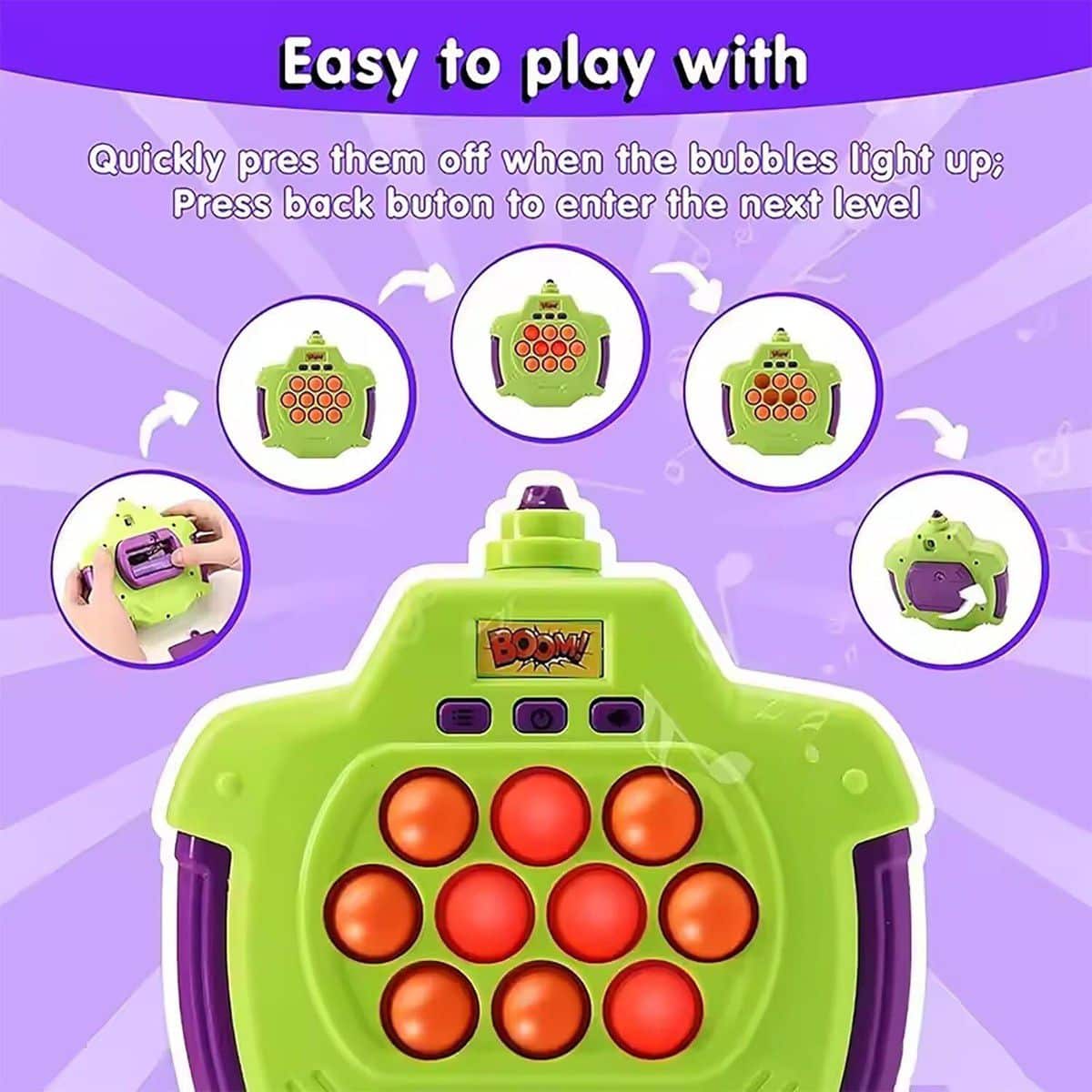 Upgraded Fast Push Pop Game Fidget Toys with Balloon for Kids - Image 4