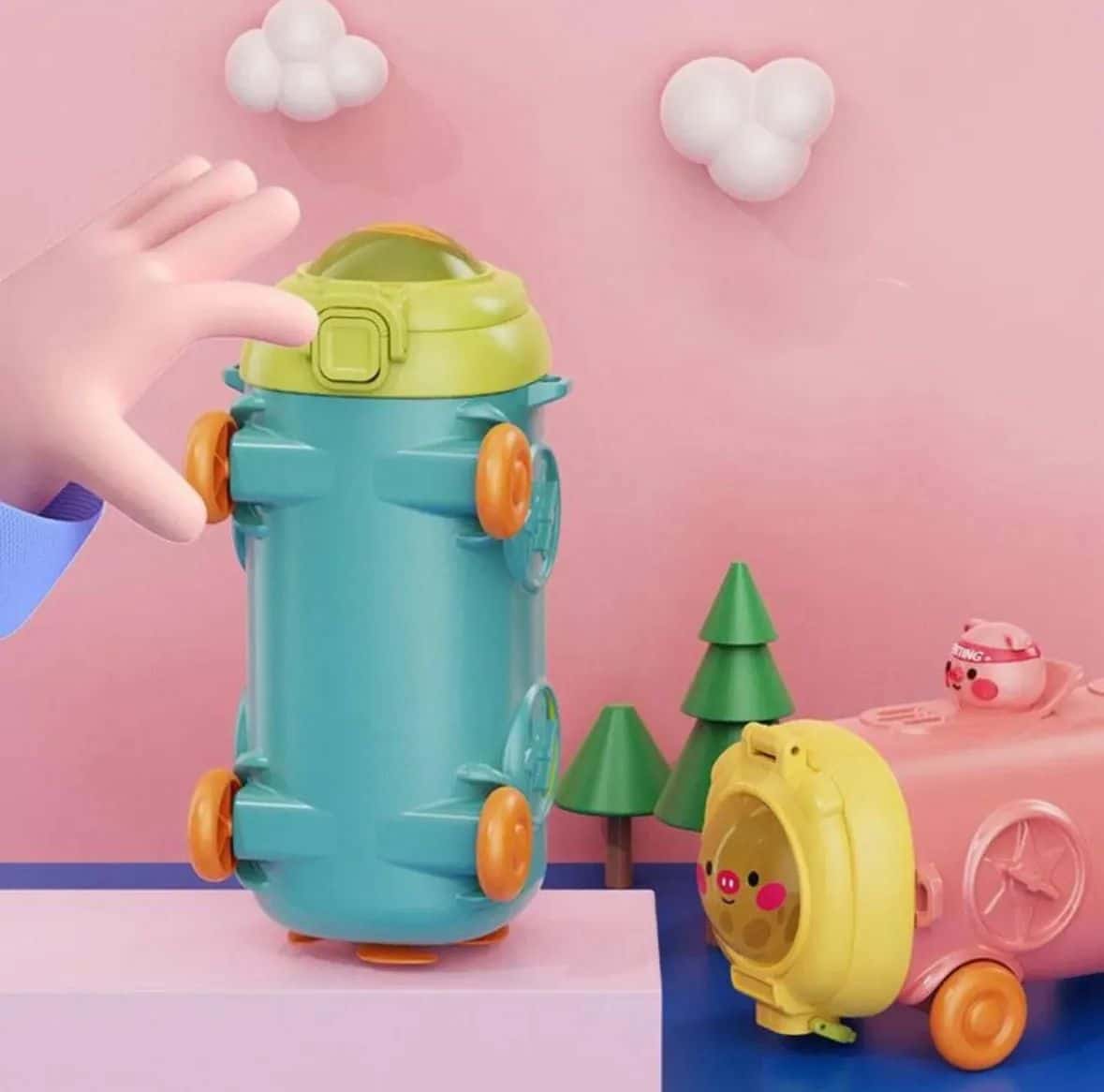 Kids Cartoons Bus Bottle - Image 3