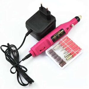 Electric Nail Drill Machine Art Salon Manicure File Polish Tool, 6 Bits