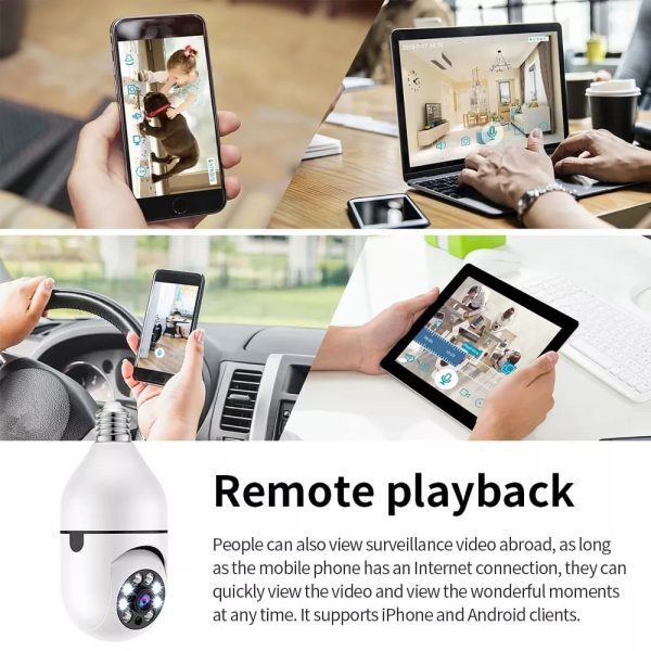 Hd Cctv Camera | cctv Camera Wifi | Wifi Camera Bulb Socket - Home Wifi – Camera Cctv – Security Camera – Security Camera For Home - Image 6