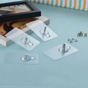 Punch free screw stickers