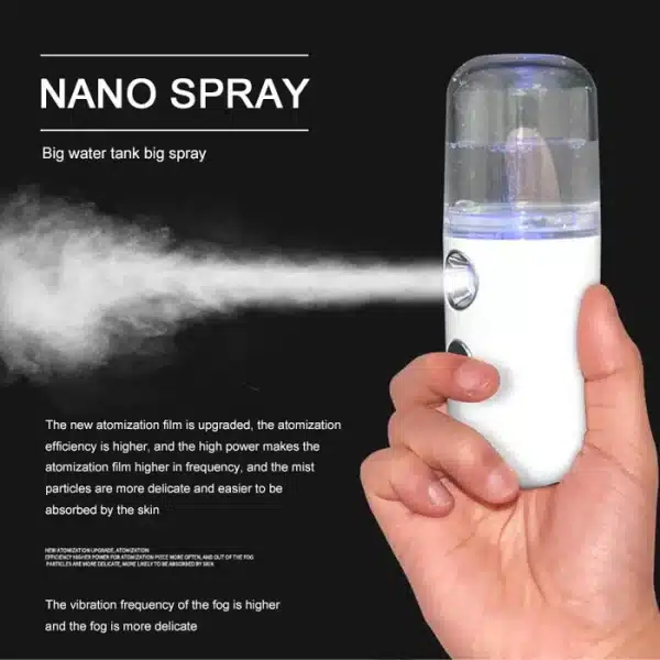 Mini Nano Face Steamer Or Sprayer Rechargeable (random Color) - Image 3
