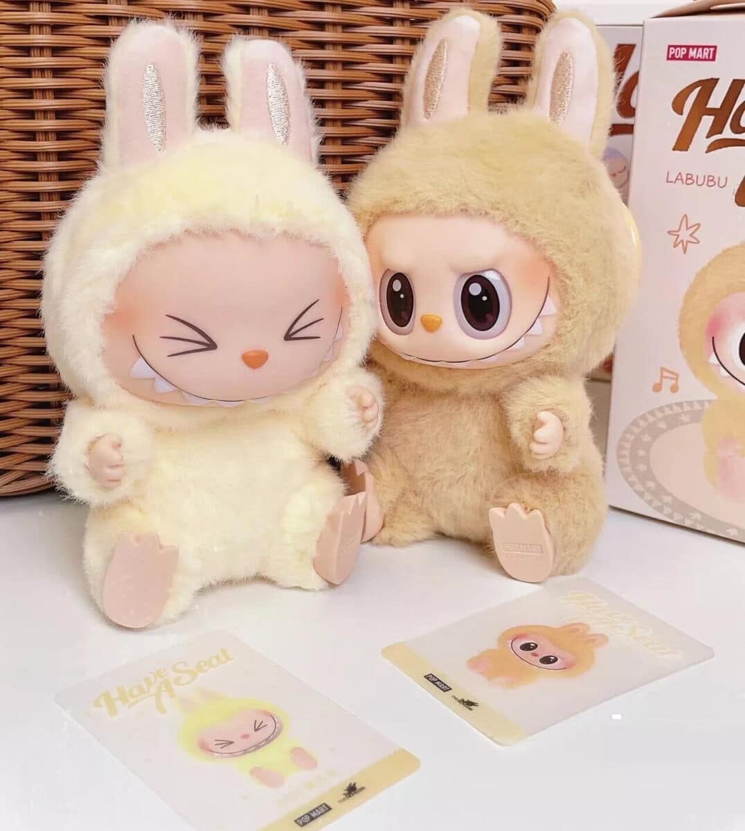 Pop Mart Labubu Plush Toy Binginto Energy Series Cute Soft Bunny Doll with Keychain for Kids Girls Boys β Anime Collectible - Image 4